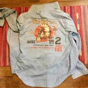 🌿Polo Ralph Lauren Native Denim Button Up Shirt🌿